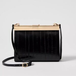 NWT Ann Taylor Embossed Clutch